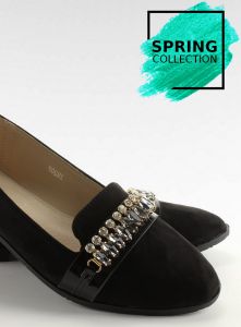 Eleganckie lordsy z cyrkoniami JH20P Black