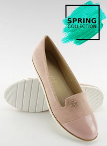 Pastelowe mokasyny lordsy 7111 PINK