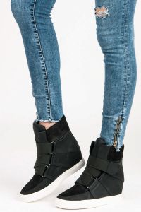 CZARNE SNEAKERSY DAMSKIE