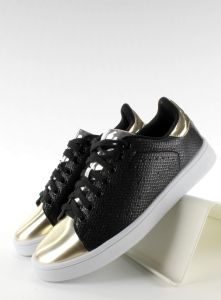 Trampki z metalicznymi noskami YP-01 Black