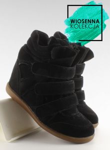 Sneakers zamsz z poduszeczką 6039 Black