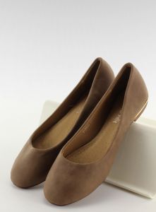 Gładkie baleriny P208 khaki