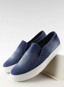 Jeansowe trampki slip-on K-89 D. blue