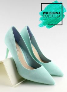 Zamszowe szpilki Candy Shop LEI-90 L. Green