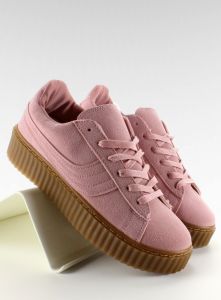 Zamszowe creepersy 8149 Pink