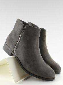 Sztyblety zamsz z kamyczkami JK25 Grey