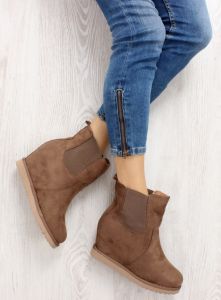 Emusy sztyblety na koturnie 5102 Khaki - II GAT