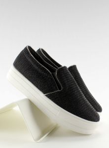 Slip-on prążkowany materiał T225P Black