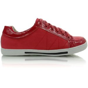 Trampki biała podeszwa 7506 CZERWONE