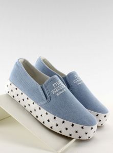 Trampki slip-on z gwiazdeczkami A-52 Shallow blue