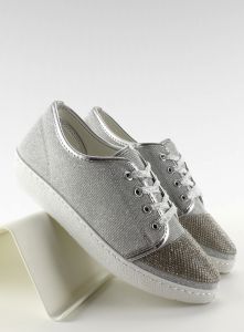 Buty z diamentowymi noskami 5-63 Silver