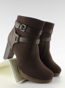 Botki matowo licowe ZH693 Brown
