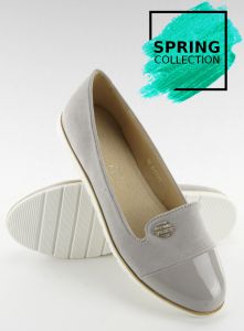 Pastelowe mokasyny lordsy 7111 GREY