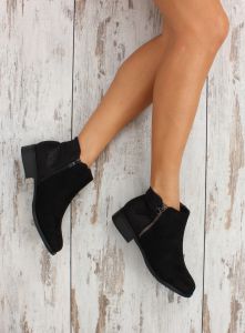 Botki sztyblety Shiny back 1546-89 Black