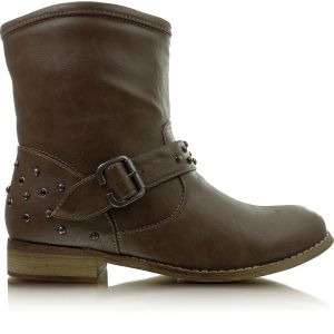 Botki z nitami 8816SL KHAKI