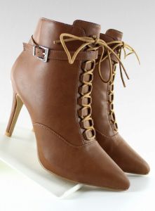 Botki sznurowany przód NY-33 Camel