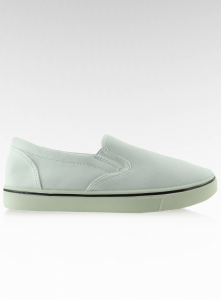 Płócienne trampki slip-on R-62 białe