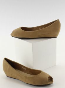 Baleriny gładkie 005-63 khaki