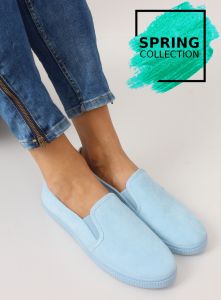 Mięciutkie trampki slip-on JX40P L. BLUE
