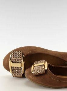 Baleriny eleganckie MB188-135 khaki
