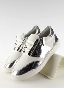 Buty sportowe neonowo lustrzane GQ2336 White