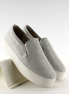 Slip-on prążkowany materiał T225P Silver