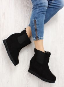 Emusy sztyblety na koturnie 5102 Black