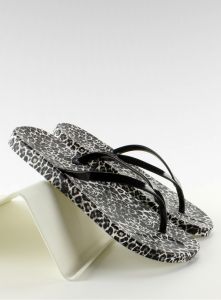 Klapki japonki stylowa panterka S19 BLACK