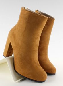Gładkie botki suwak z tyłu A920 Camel
