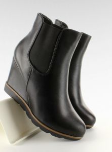 Botki sztyblety na koturnie K-39 Black
