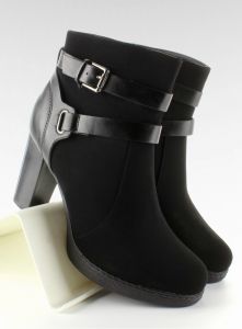 Botki matowo licowe ZH693 Black