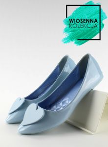 Balerinki z serduszkiem C38 Blue