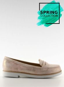 Pastelowe mokasyny damskie 7112 Pink