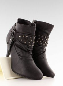 Botki na szpilce 7W-LY13708 Black