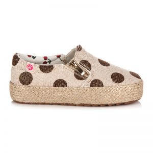 ESPADRYLE W BRĄZOWE GROCHY