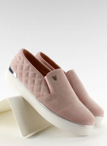 Zamszowe trampki slip-on 7103 Pink