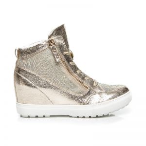 SNEAKERSY NA KOTURNIE GOLD