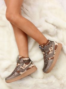 Dziecięce buty sportowe ocieplane k1646103 Bronce