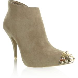 Botki z noskami Y327-18A Khaki-zamsz