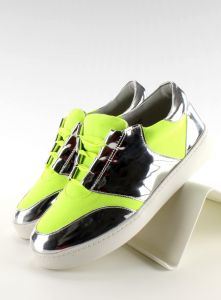 Buty sportowe neonowo lustrzane GQ2336 Yellow