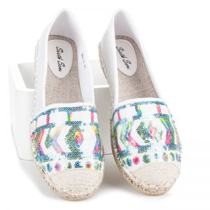 ZAMSZOWE ESPADRYLE Z CEKINAMI