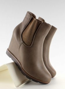 Botki sztyblety na koturnie K-39 Khaki