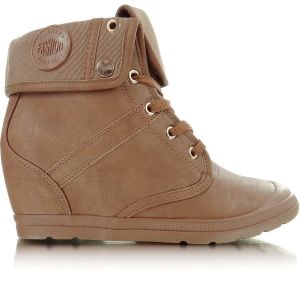 Botki wedges  9940 KHAKI