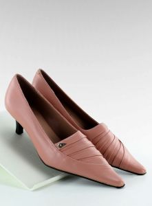 Pantofelki eleganckie H120-3 rożowe