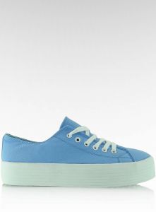 Trampki na wysokiej podeszwie F215 Light Blue