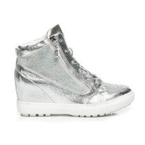 SNEAKERSY NA KOTURNIE SILVER