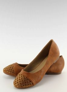 Baleriny ozdabiane A902 camel