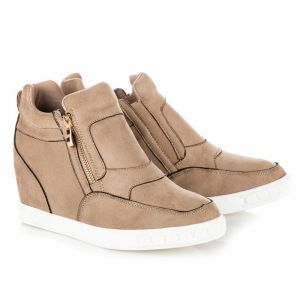 SNEAKERSY ZE ZŁOTYM SUWAKIEM