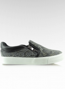 Trampki slip-on snake JR216-D13 szare