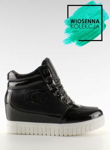 Sneakersy chanelki NB83P  Black
